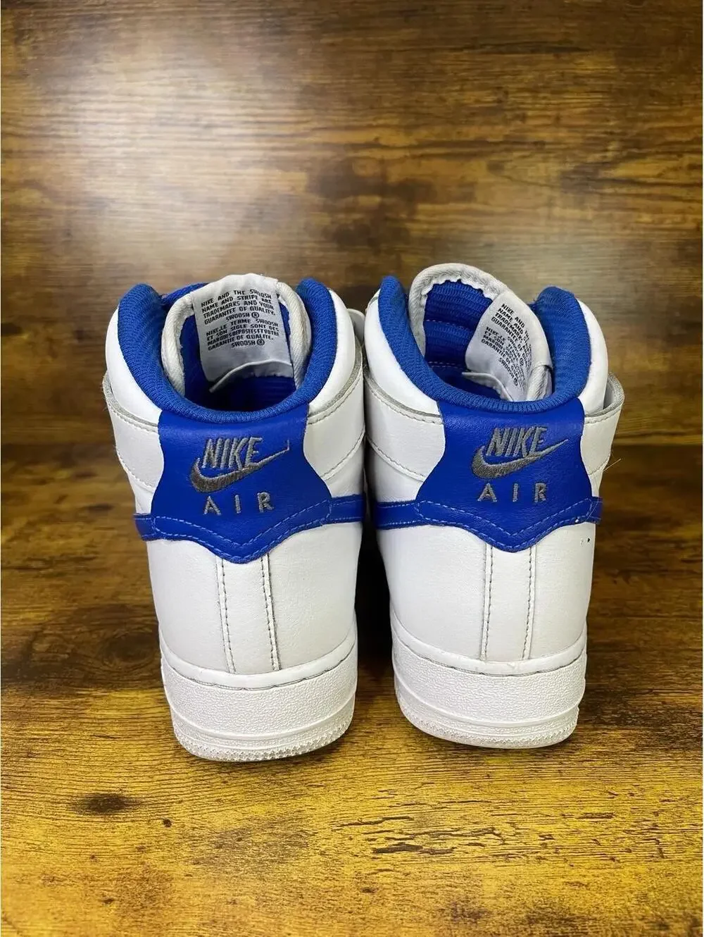 NIKE AIR FORCE 1 HIGH 8.5 US WHITE AND BLUE Womens